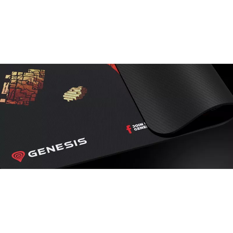 Alfombrilla gaming GENESIS Ancient Stone, multicolor, imagen, tela, goma