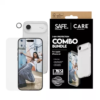 Protector de pantalla + lámina combo para cámara y parte trasera PanzerGlass para iPhone 17 Air CR78718