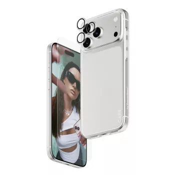 Combo de protector de pantalla, funda y protección de lente de cámara PanzerGlass para iPhone 17 Pro Max CR60725