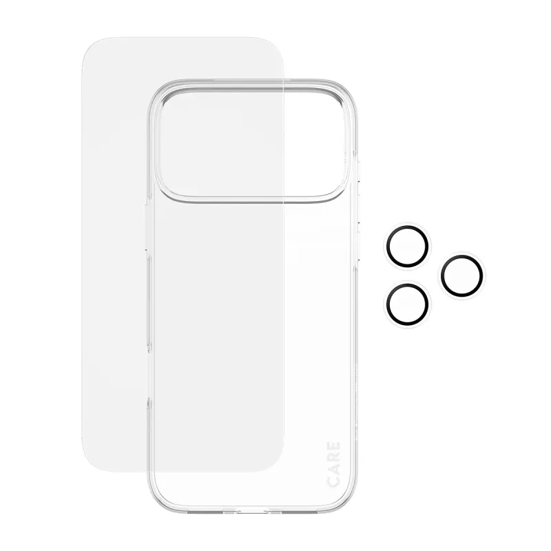 Combo de protector de pantalla, funda y protección de lente de cámara PanzerGlass para iPhone 17 Pro Max CR60725