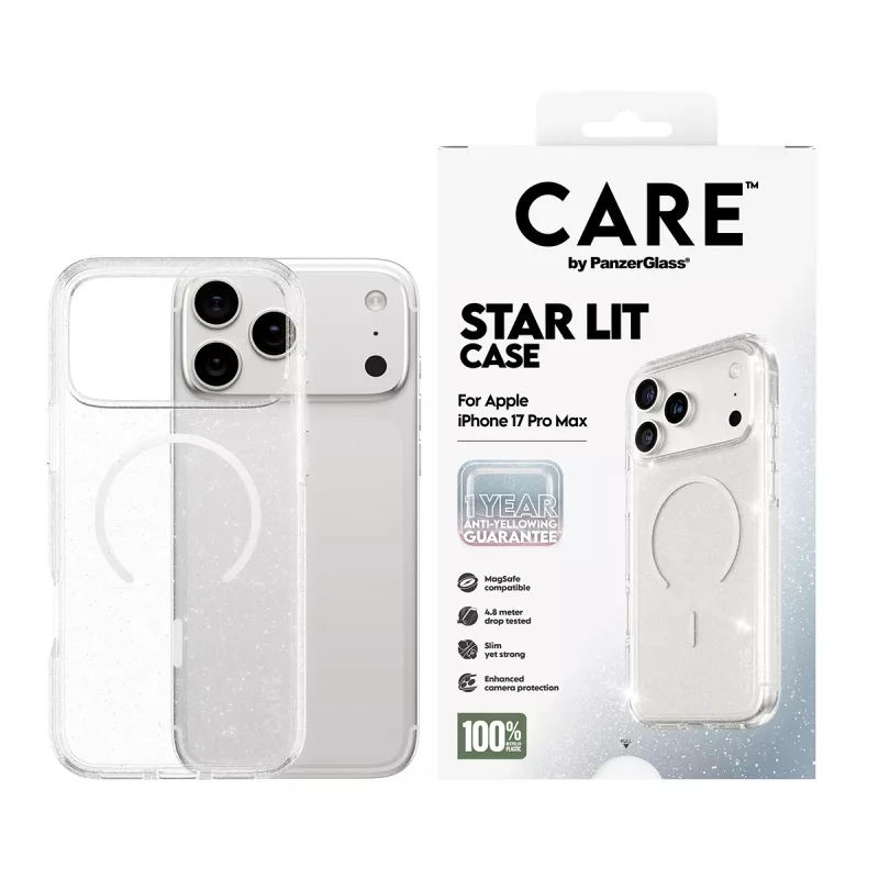 Funda PanzerGlass CARE by Flagship Case Urban Explorer Star Lit White MagSafe iPhone 17 Pro Max