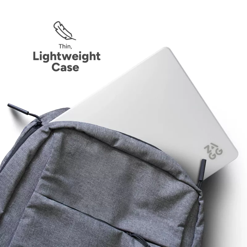 Funda ZAGG Hardshell para MacBook Air 13 pulgadas (M2/M3), transparente