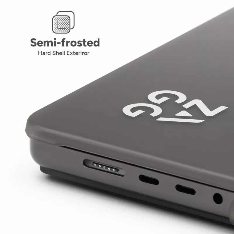Carcasa rígida Zagg para MacBook Air 13 (M3/M2) – Smoke, funda protectora a medida