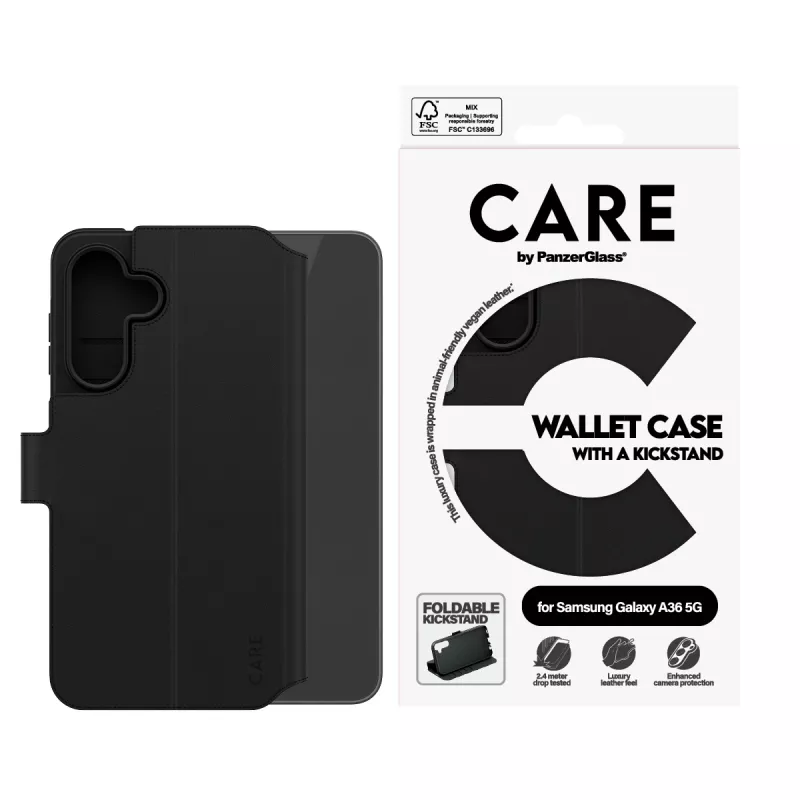Funda cartera PanzerGlass CARE™ by ® con soporte Samsung Galaxy A36 5G