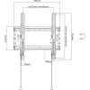 Techly ICA-PLB 59T soporte de pared para TV 32-70 pulgadas (81-178 cm), inclinable, 70 kg, delgado 49 mm, negro