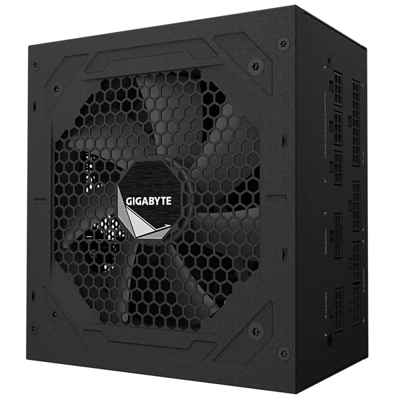Fuente de alimentación GIGABYTE UD850GM PG5 V2 - PCIe Gen 5.1, 80 PLUS Gold, totalmente modular, ventilador de 120mm, compatible ATX 3.1, enchufe EU