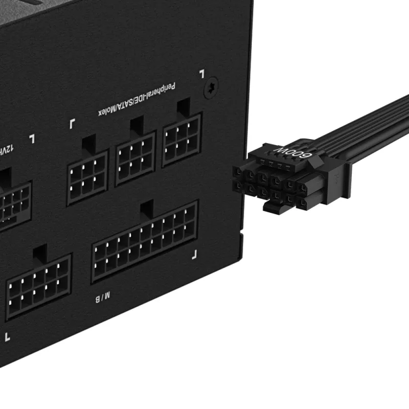 Fuente de alimentación GIGABYTE UD850GM PG5 V2 - PCIe Gen 5.1, 80 PLUS Gold, totalmente modular, ventilador de 120mm, compatible ATX 3.1, enchufe EU