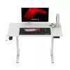 Huzaro Hero 8.1 escritorio gaming, regulable en altura, 120x60 cm, blanco