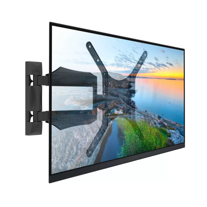 Techly ICA-PLB 271M soporte de pared para TV 25-52 pulgadas, giratorio e inclinable, delgado, 40 kg, negro
