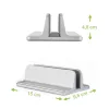 Techly ICA-TBL 010 soporte vertical de aluminio para portátil hasta 17 pulgadas, anchura ajustable