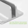Techly ICA-TBL 010 soporte vertical de aluminio para portátil hasta 17 pulgadas, anchura ajustable