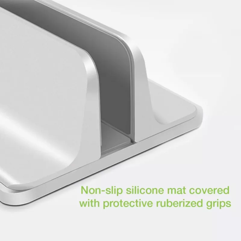 Techly ICA-TBL 010 soporte vertical de aluminio para portátil hasta 17 pulgadas, anchura ajustable