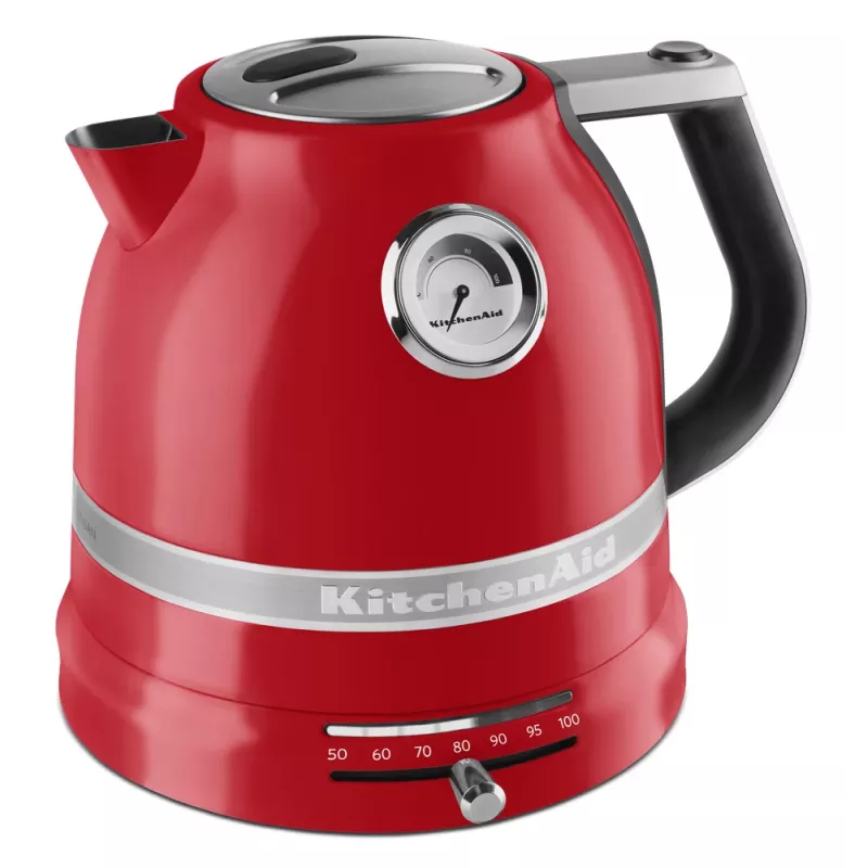 Hervidor eléctrico KITCHENAID 1,5 L 2400 W, acero inoxidable/aluminio, 7 ajustes de temperatura, Imperial Red