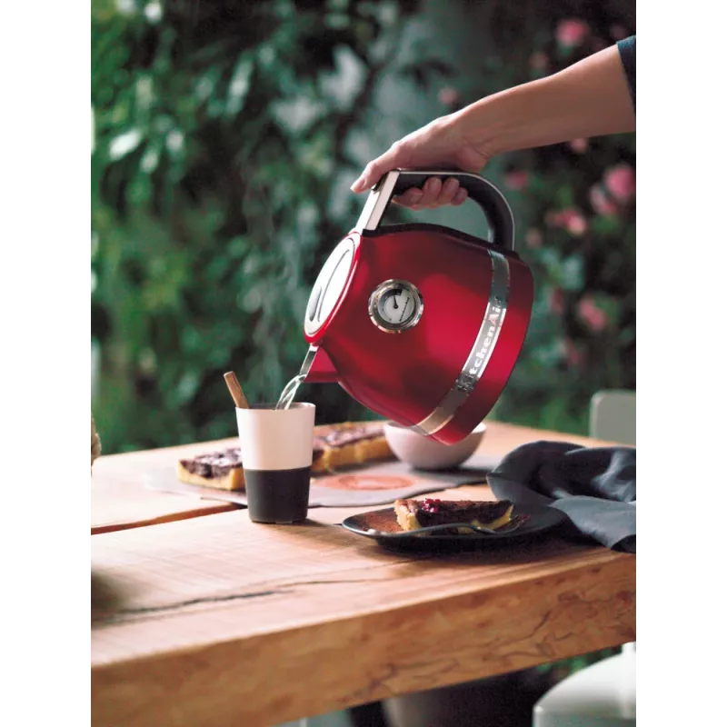 Hervidor eléctrico KITCHENAID 1,5 L 2400 W, acero inoxidable/aluminio, 7 ajustes de temperatura, Imperial Red