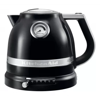 Hervidor eléctrico KITCHENAID 1,5 L 2400 W negro, 7 ajustes de temperatura, acero inoxidable/aluminio