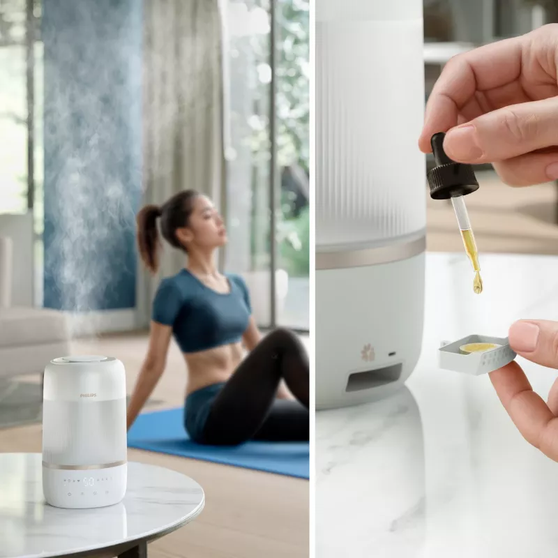 Humidificador Philips serie 1000 HU1510/04 ultrasónico 3 L blanco 19 W