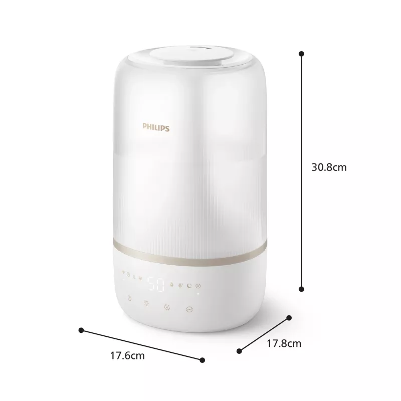 Humidificador Philips serie 1000 HU1510/04 ultrasónico 3 L blanco 19 W