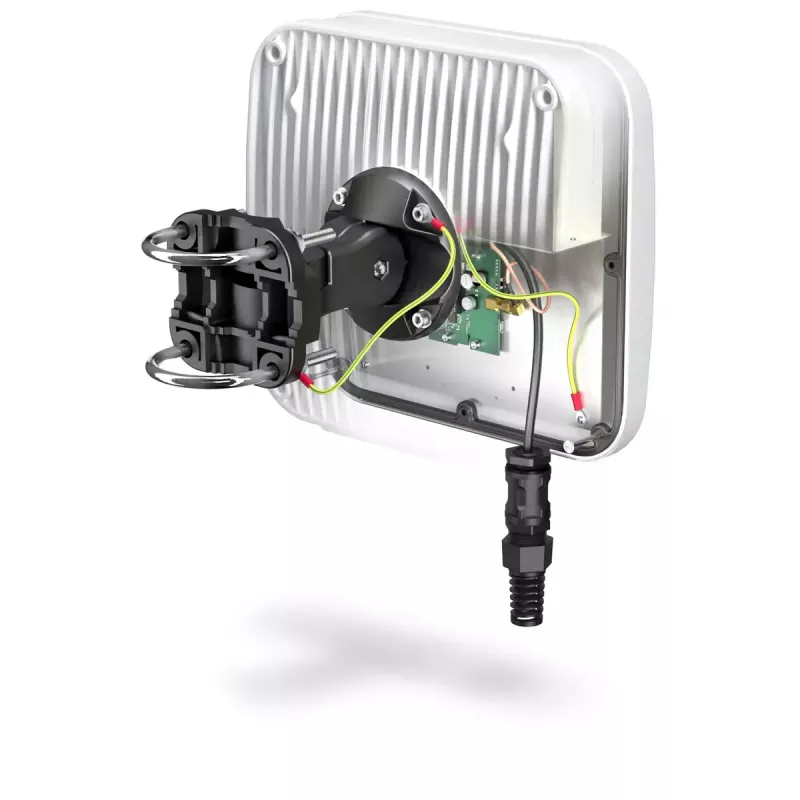 QuWireless QuMax A140M antena LTE direccional para Teltonika TRB140, hasta 6 dBi, IP67, PoE/LAN, blanca