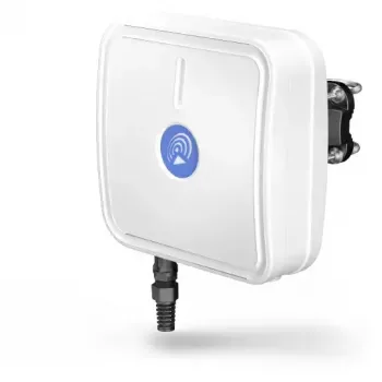 Antena direccional QuWireless QuMax PoE/LAN, multibanda 0,694–2,7 GHz, hasta 6 dBi, blanca