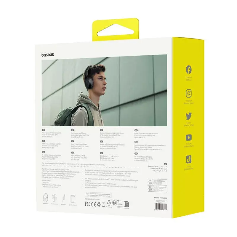 Auriculares Baseus Bass 30 Max Wireless