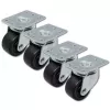 Set de ruedas para rack QOLTEC 4 uds. sin freno Modelo 54508