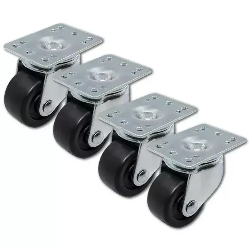 Set de ruedas para rack QOLTEC 4 uds. sin freno Modelo 54508
