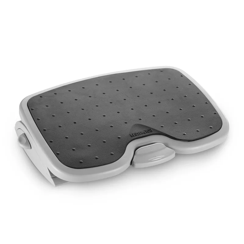 Kensington SoleMate Plus 56146 reposapiés con sistema SmartFit, inclinación ajustable hasta 20°, 45×35 cm, negro/gris