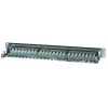 Panel de parcheo Intellinet, Cat6, FTP, 24 puertos, 1U, apantallado, regletas LSA 90° Top-Entry, negro