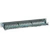 Panel de parcheo Intellinet, Cat6, FTP, 24 puertos, 1U, apantallado, regletas LSA 90° Top-Entry, negro