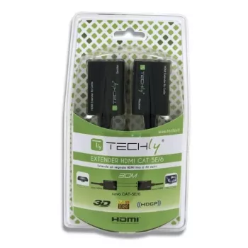 Amplificador Techly HDMI Cat 5e / 6 Compacto 30m IDATA EXT-E30D
