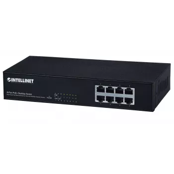 Switch Intellinet 8 puertos Fast Ethernet PoE+, 8 x puertos PoE, 1,6 Gbit/s