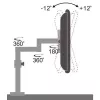 Soporte de mesa Techly 13-27 pulgadas para monitor brazo largo inclinable ICA-LCD 502BK
