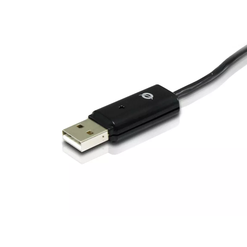 Cable de compartición de unidad óptica Conceptronic USB, 1,8 m, negro, USB A, USB A, macho/macho, 20 g