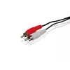 Cable de audio RCA Conceptronic, RCA, conector macho, RCA, conector macho, 5 m, negro
