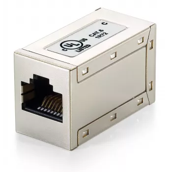 Acoplador modular en línea apantallado Equip Cat.6, RJ-45, RJ-45, metálico