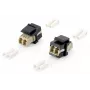 Equip 125570 adaptador Keystone de fibra óptica, LC Duplex, LC/LC, beige/negro, 17,8 x 29 mm, paquete de 8