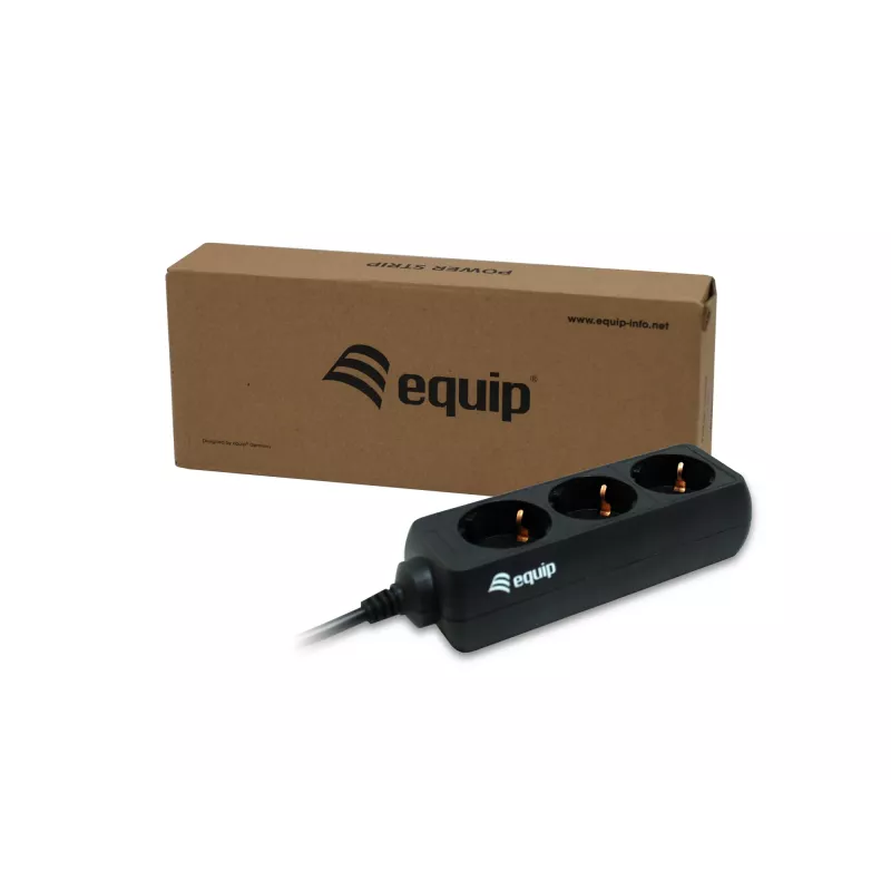 Regleta de enchufes Equip 3 tomas cable 1,1 m