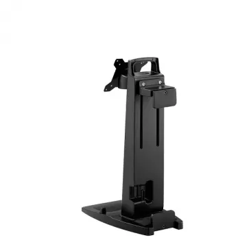 Soporte de mesa inclinable/giratorio/rotatorio y soporte para THIN CLIENT Neomounts para monitor de 10-30 pulgadas, altura ajustable - negro