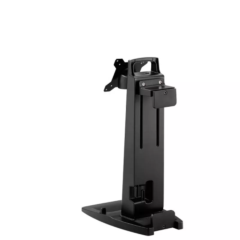 Soporte de mesa inclinable/giratorio/rotatorio y soporte para THIN CLIENT Neomounts para monitor de 10-30 pulgadas, altura ajustable - negro