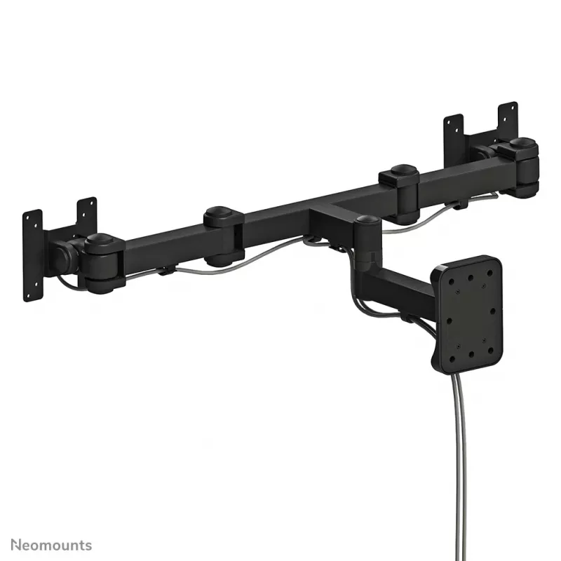 Soporte de pared para doble monitor/TV Neomounts FPMA-W960D 10-27 pulgadas – totalmente articulado