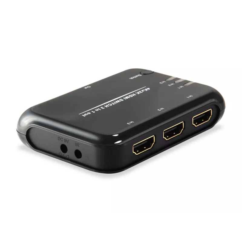 Switch HDMI 1.4 Equip 3x1, HDMI, plástico, negro, IR, 7.1 canales, DTS-HD, Dolby TrueHD