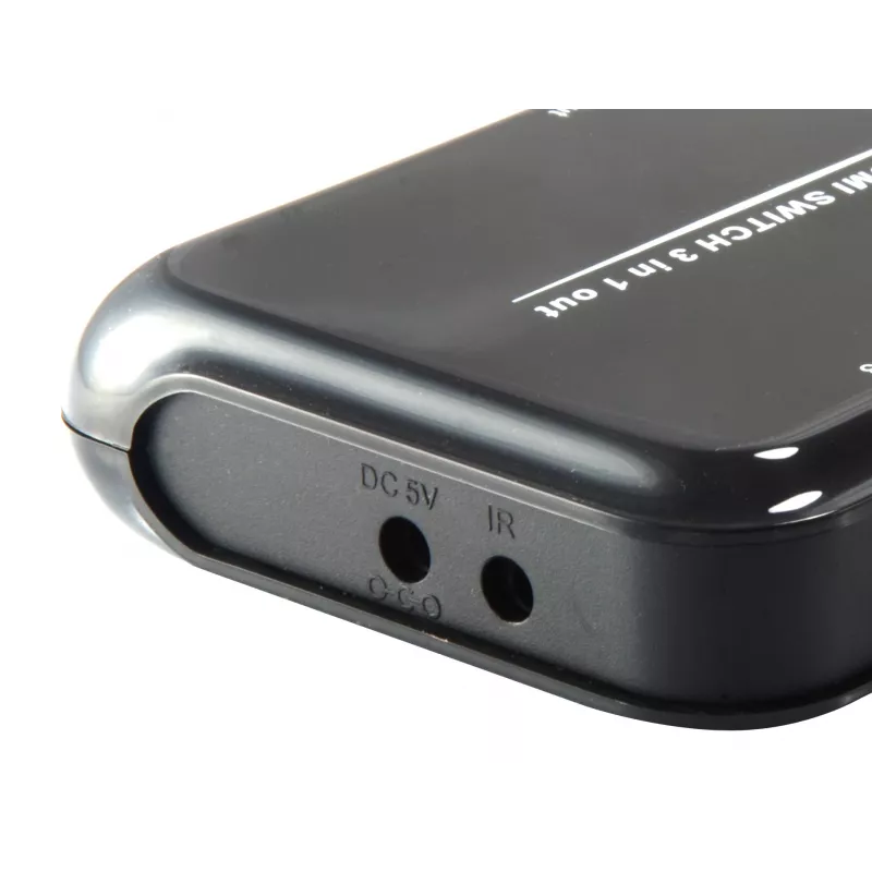 Switch HDMI 1.4 Equip 3x1, HDMI, plástico, negro, IR, 7.1 canales, DTS-HD, Dolby TrueHD