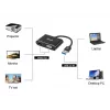 Equip 133386 adaptador de USB 3.0 a HDMI/VGA (HD15) para dos monitores, USB 3.2 Gen 1 Type-A, 1920x1080