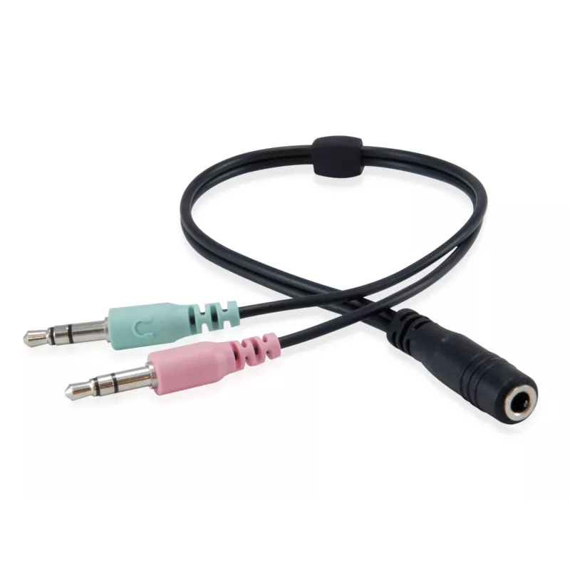 Headset Equip Chat Headset con cable, diadema, llamadas/música, negro