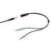 Headset Equip Chat Headset con cable, diadema, llamadas/música, negro