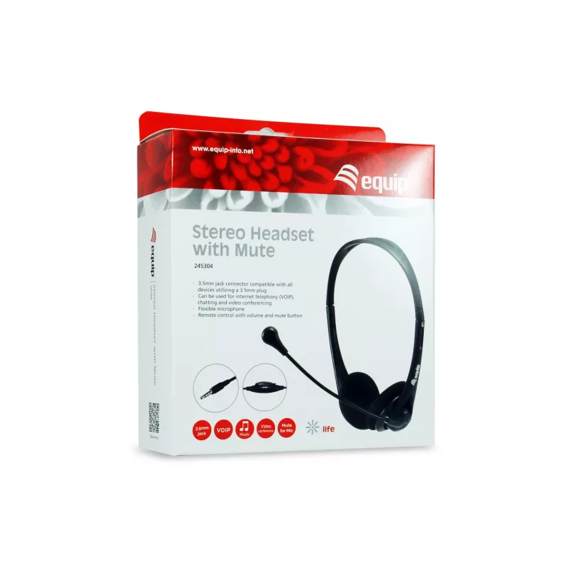 Equip Headset estéreo con silenciador