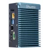 Shuttle Edge PC SPCEL02, Intel Celeron J6412, 1x HDMI, 2x 2.5G LAN, 1x COM, DIO (4x in, 4x out), 3x USB, 2x M.2, 12-24V, funcionamiento continuo 24/7, sin ventilador, incl. soporte VESA y para carril DIN