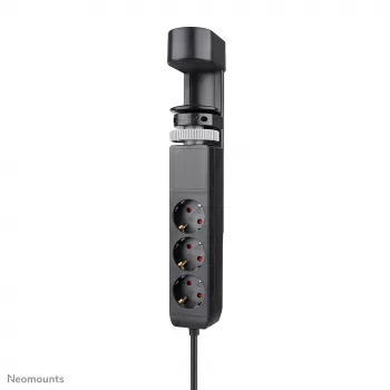 Neomounts DS22-840BL6 Regleta de escritorio con pinza y conexiones USB-C y USB-A – carga rápida
