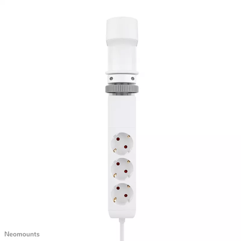 Neomounts DS22-840WH6 Regleta de escritorio con pinza y conexiones USB-C y USB-A – carga rápida