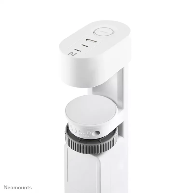 Neomounts DS22-840WH6 Regleta de escritorio con pinza y conexiones USB-C y USB-A – carga rápida